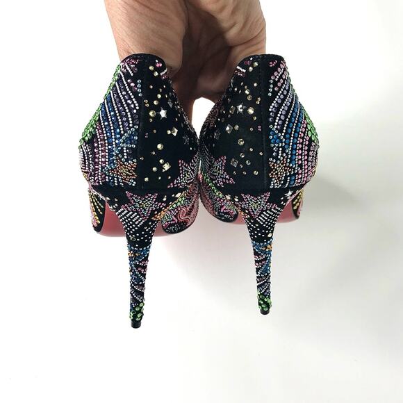 Chritian Louboutin Hot Chick Crystals Embellished Limited Edition Pumps 36.5 - Picture 8 of 11